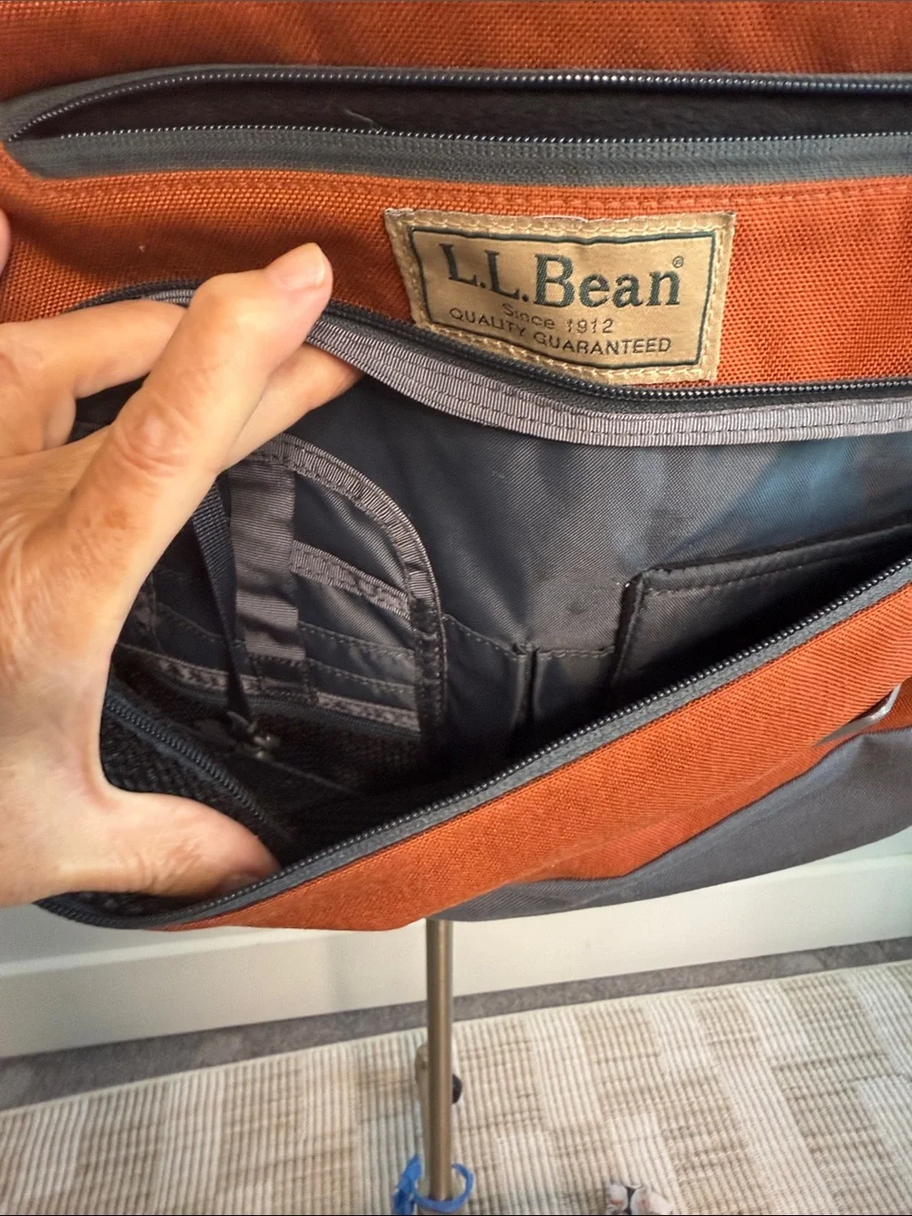 Vintage L.L. Bean Canvas Briefcase EUC